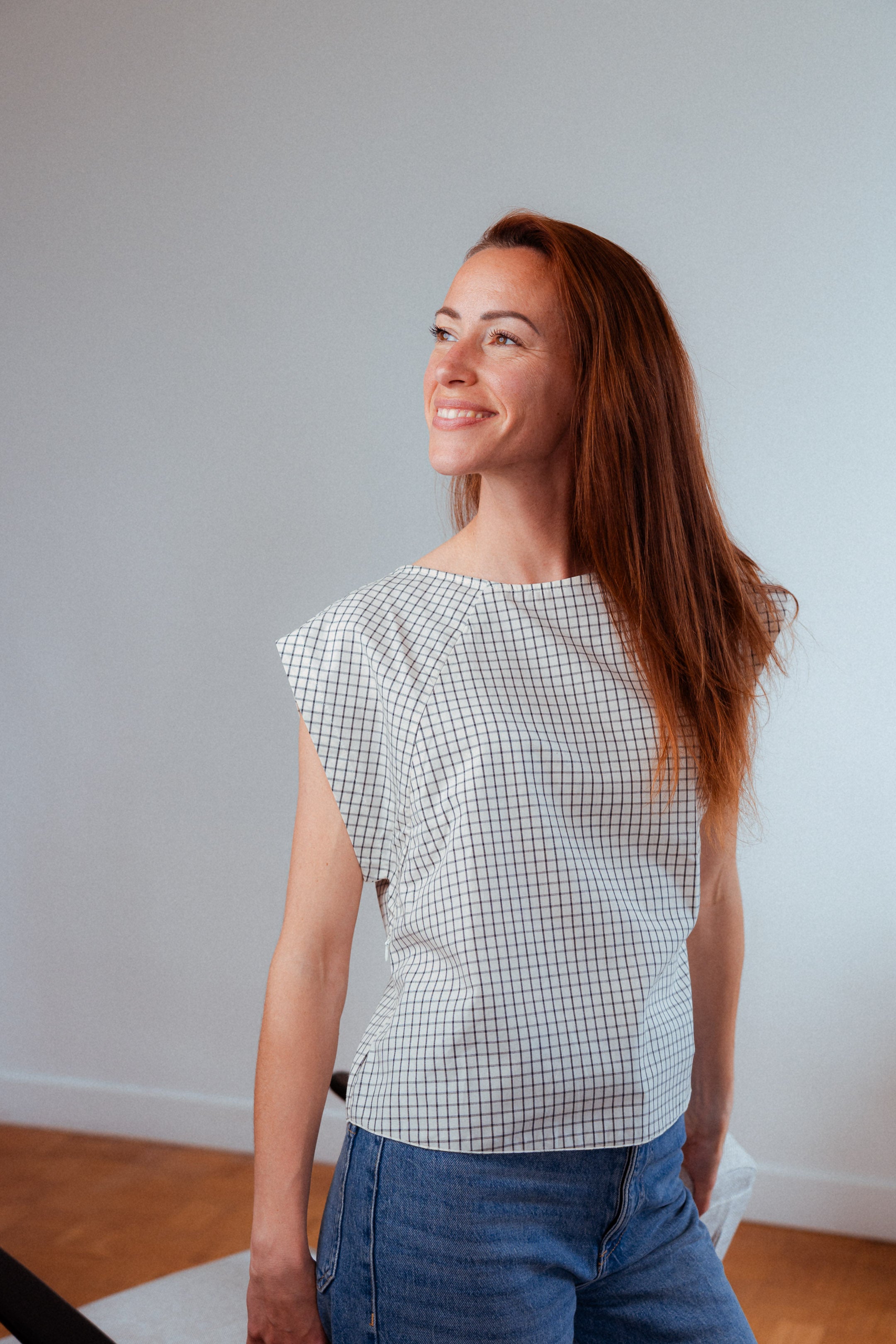 Still-Top Léna – stilvolles und praktisches Stilltop, ideal für entspannte Alltagslooks, hergestellt in Frankreich aus reiner Baumwolle.